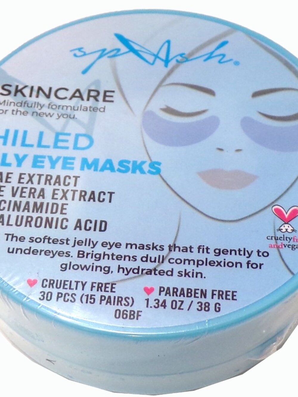 LASplash Skincare Chilled Jelly Eye Masks 3-Pack, 4.02 fl. oz.